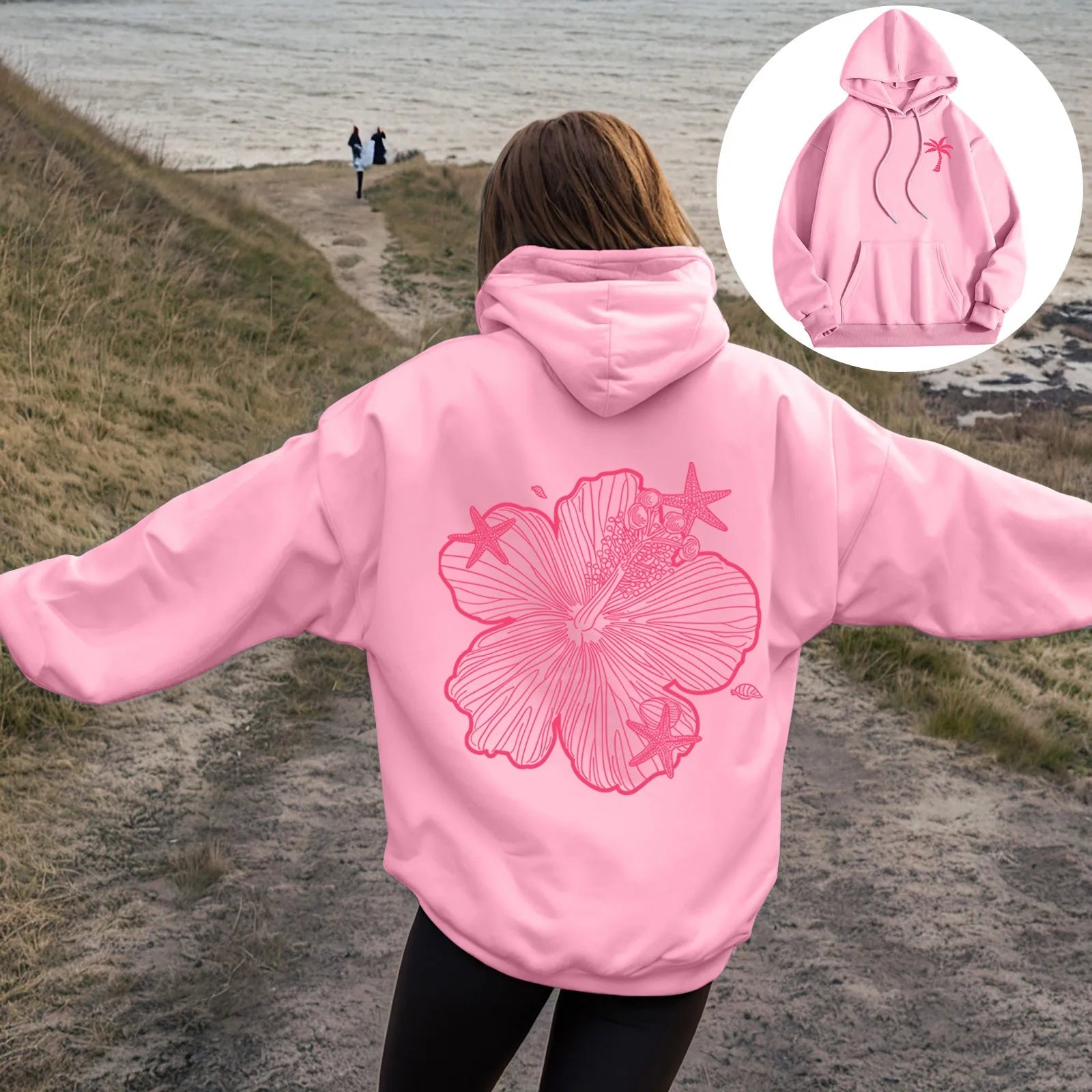 Long Hoodie Sweatshirt